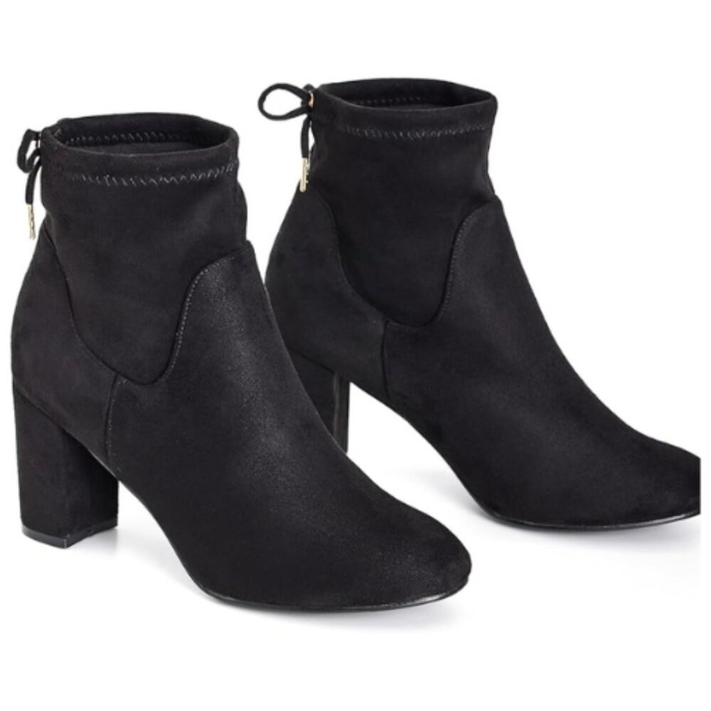 City Chic Women's Mid Boot Katya Block Heel Ankle Size 42 EU, BLACK